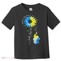 Faith Hope Love Awareness Down Syndrome, The Blue Elephant Toddler T-Shirt thumb 0
