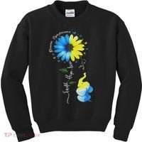 Faith Hope Love Awareness Down Syndrome, The Blue Elephant Kids Sweatshirt thumb 0