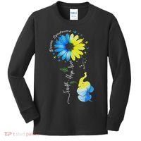Faith Hope Love Awareness Down Syndrome, The Blue Elephant Kids Long Sleeve Shirt thumb 0
