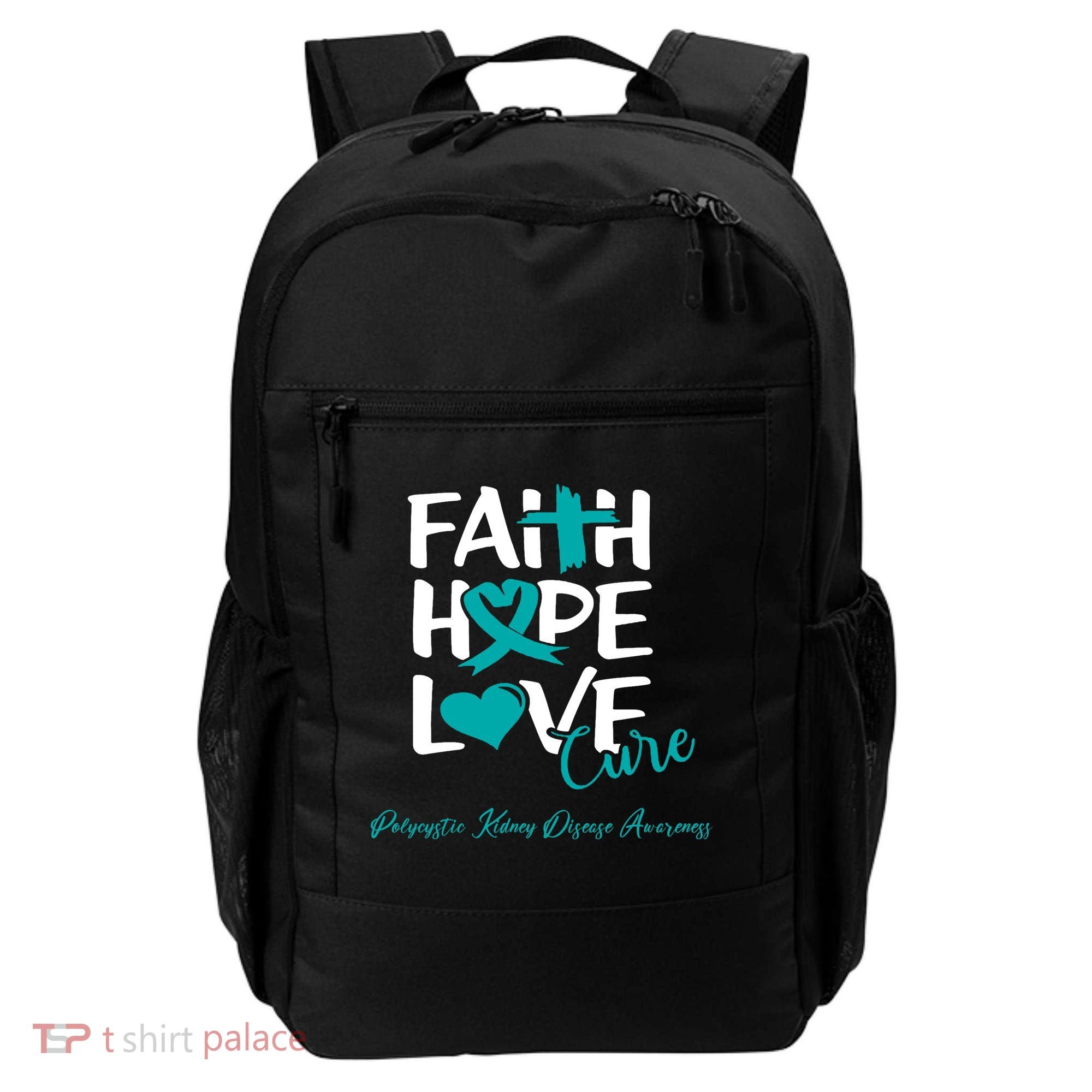 Faith Hope Love Polycystic Kidney Disease Awareness Backpack