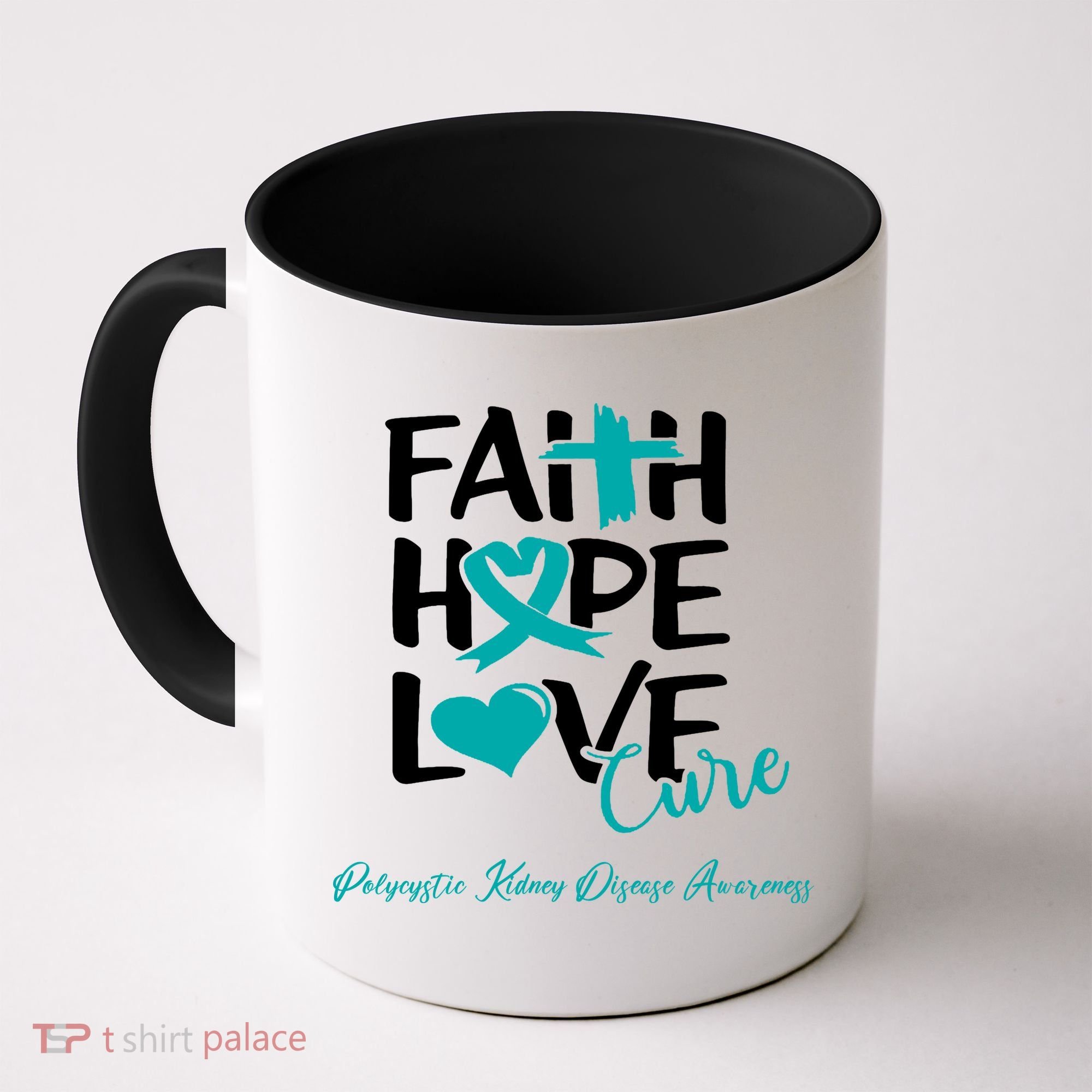 Faith Hope Love Polycystic Kidney Disease Awareness Coffee Mug