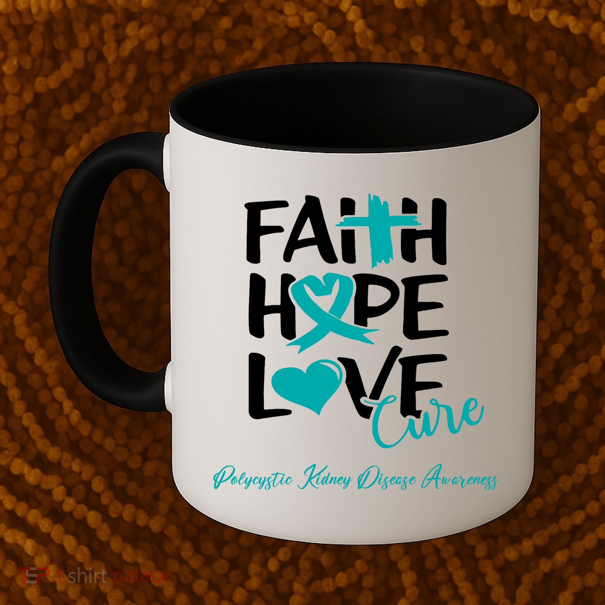 Faith Hope Love Polycystic Kidney Disease Awareness Coffee Mug