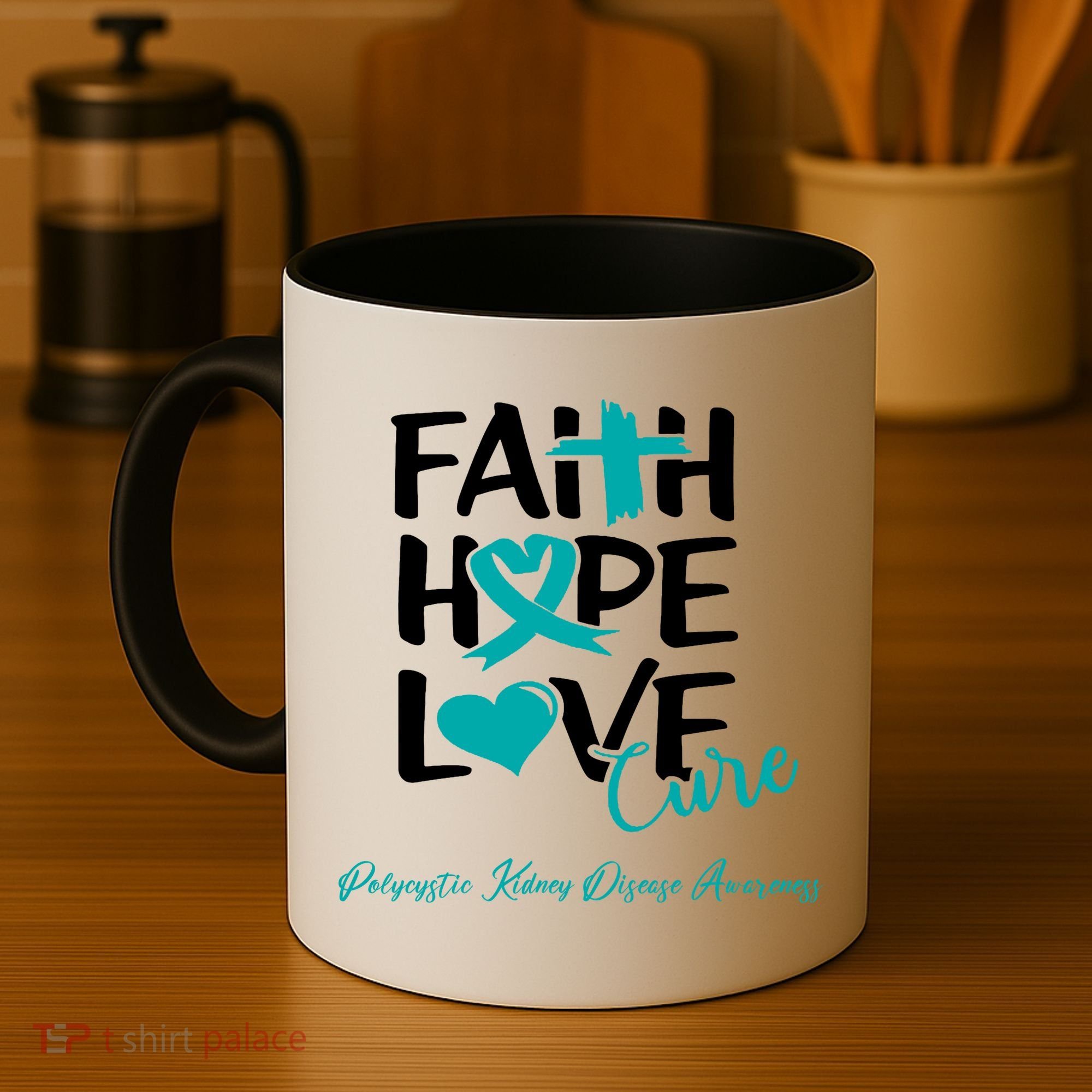 Faith Hope Love Polycystic Kidney Disease Awareness Coffee Mug