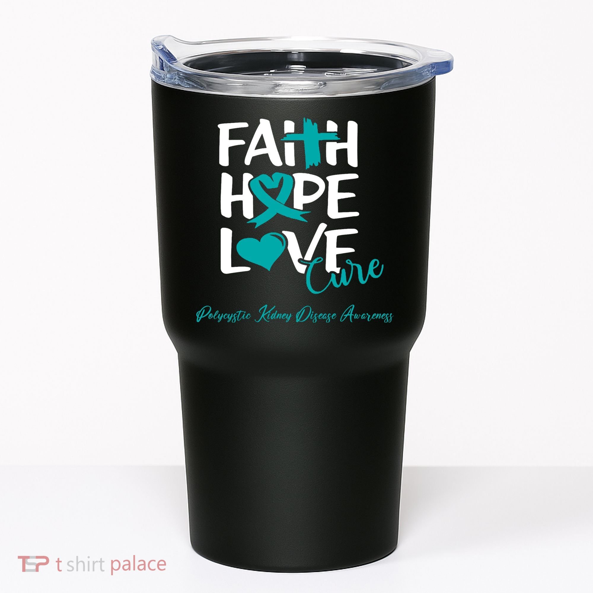 Faith Hope Love Polycystic Kidney Disease Awareness Tumbler