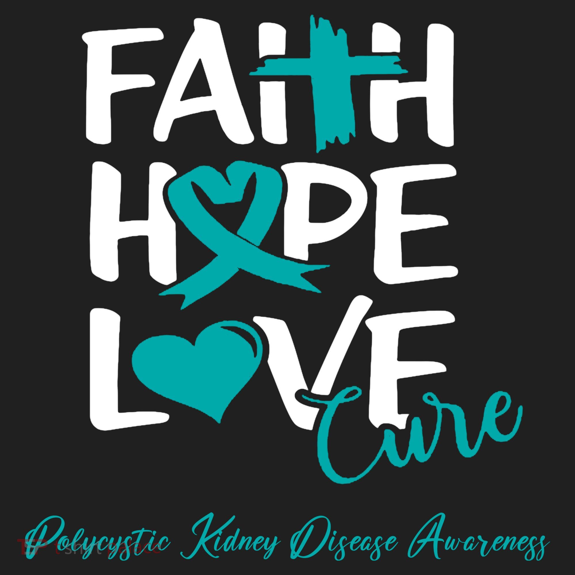 Faith Hope Love Polycystic Kidney Disease Awareness Tumbler