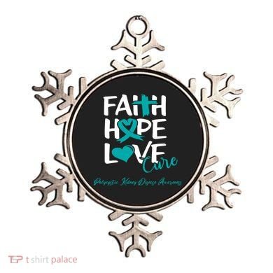 Faith Hope Love Polycystic Kidney Disease Awareness Ornament