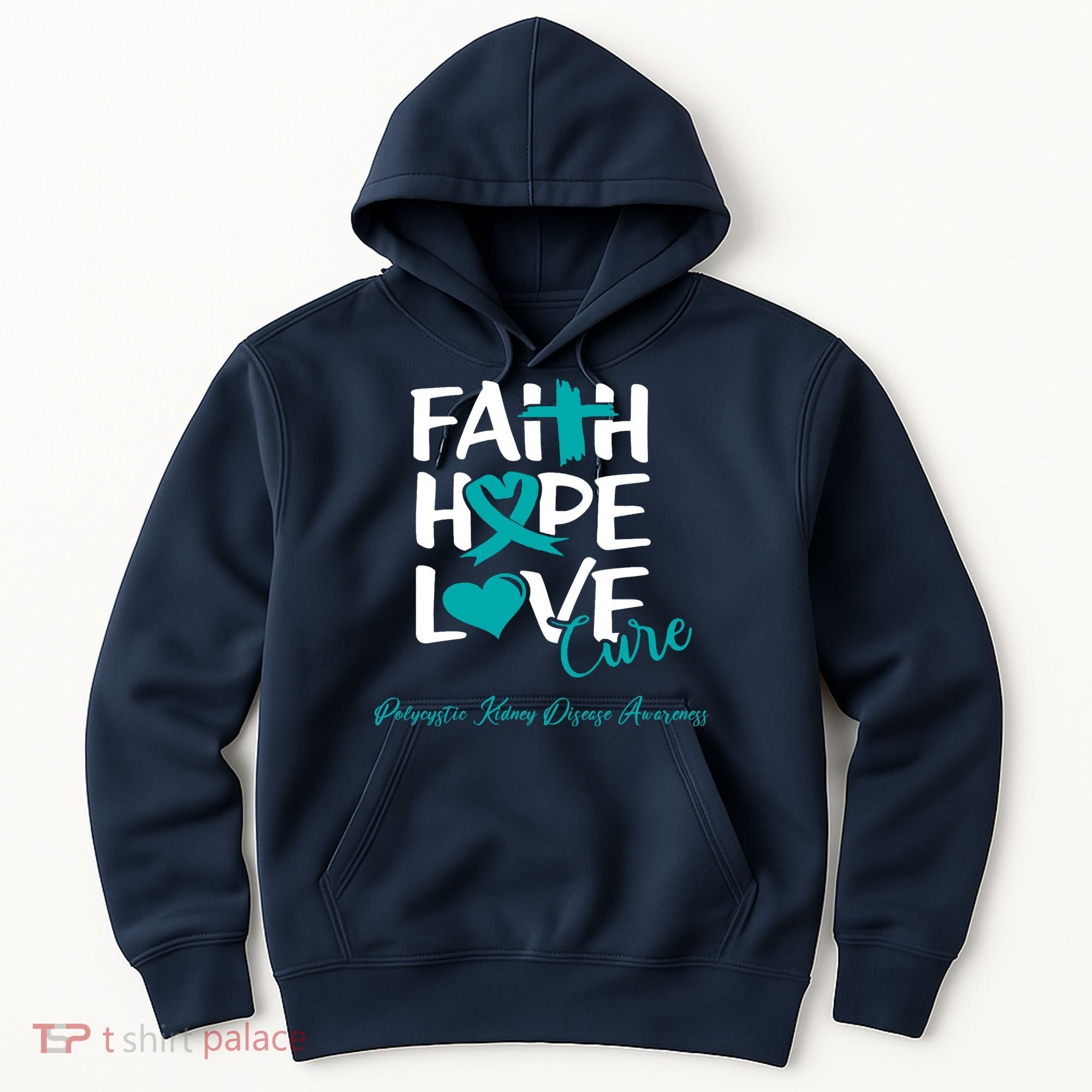 Faith Hope Love Polycystic Kidney Disease Awareness Hoodie