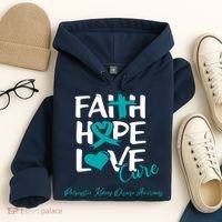 Faith Hope Love Polycystic Kidney Disease Awareness Hoodie thumb 4