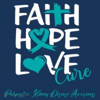 Faith Hope Love Polycystic Kidney Disease Awareness Women's Hoodie thumb 2
