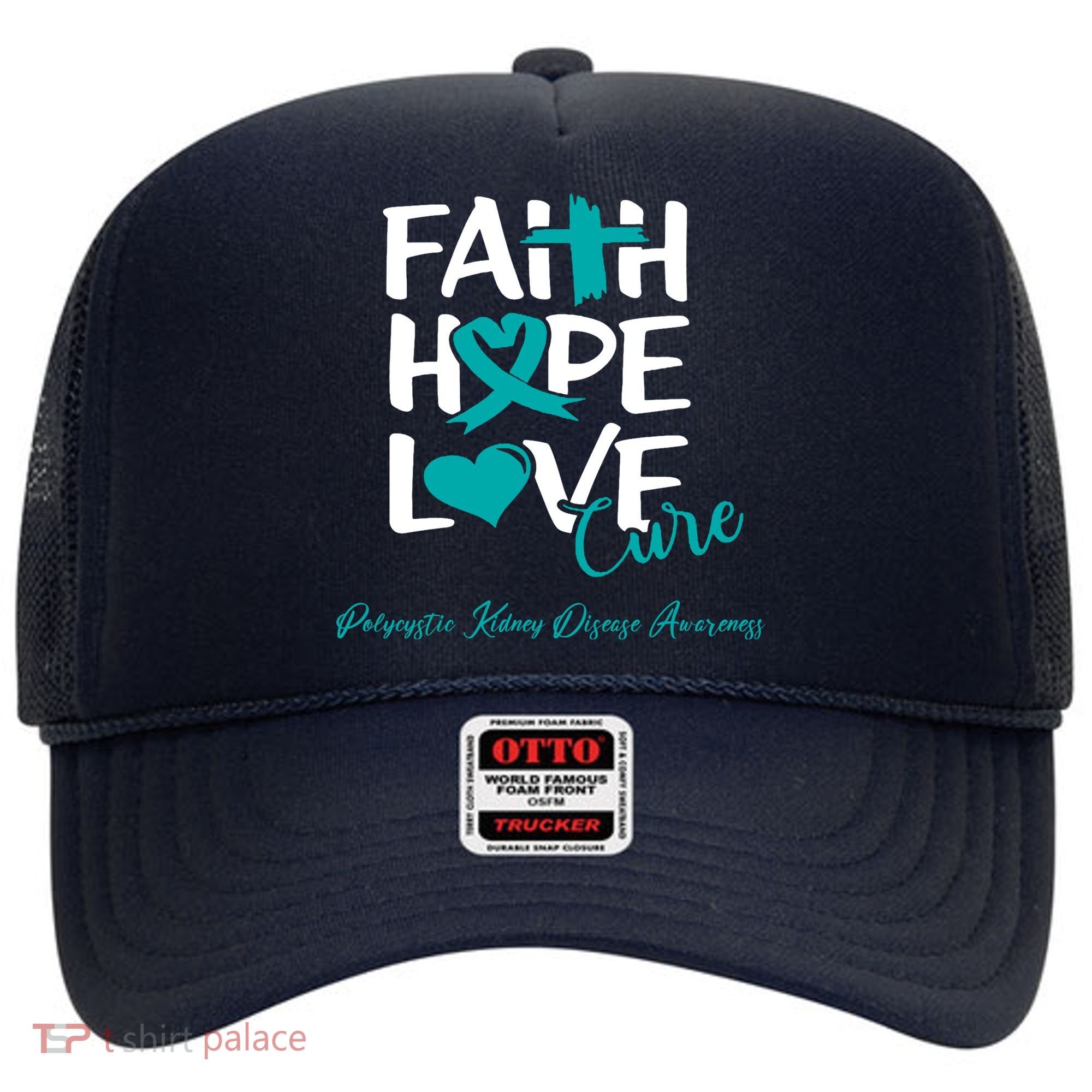 Faith Hope Love Polycystic Kidney Disease Awareness Hat
