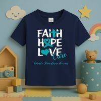 Faith Hope Love Polycystic Kidney Disease Awareness Toddler T-Shirt thumb 3