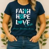 Faith Hope Love Polycystic Kidney Disease Awareness Women's T-Shirt thumb 2