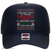 Funny Holiday Librarian Christmas Cheer Ugly Sweater Hat thumb 0