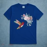 Flowers Hummingbird Lover Vintage Nature Hummingbird Gift T-Shirt thumb 5