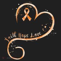 Faith Hope Love Orange Ribbon Leukemia Awareness Beanie thumb 2