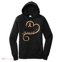 Faith Hope Love Orange Ribbon Leukemia Awareness Women's Hoodie thumb 0