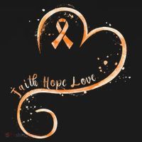 Faith Hope Love Orange Ribbon Leukemia Awareness Ornament thumb 1