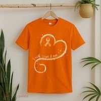 Faith Hope Love Orange Ribbon Leukemia Awareness T-Shirt thumb 2