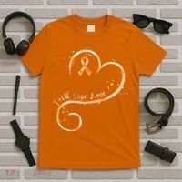 Faith Hope Love Orange Ribbon Leukemia Awareness T-Shirt thumb 5