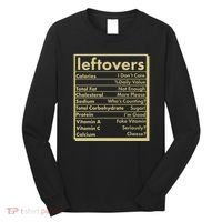 Funny Holiday Leftovers Nutrition Guide Long Sleeve Shirt thumb 0