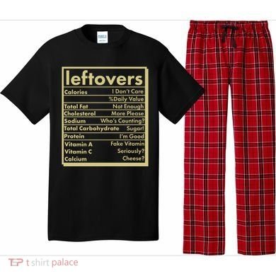 Funny Holiday Leftovers Nutrition Guide Pajama Set