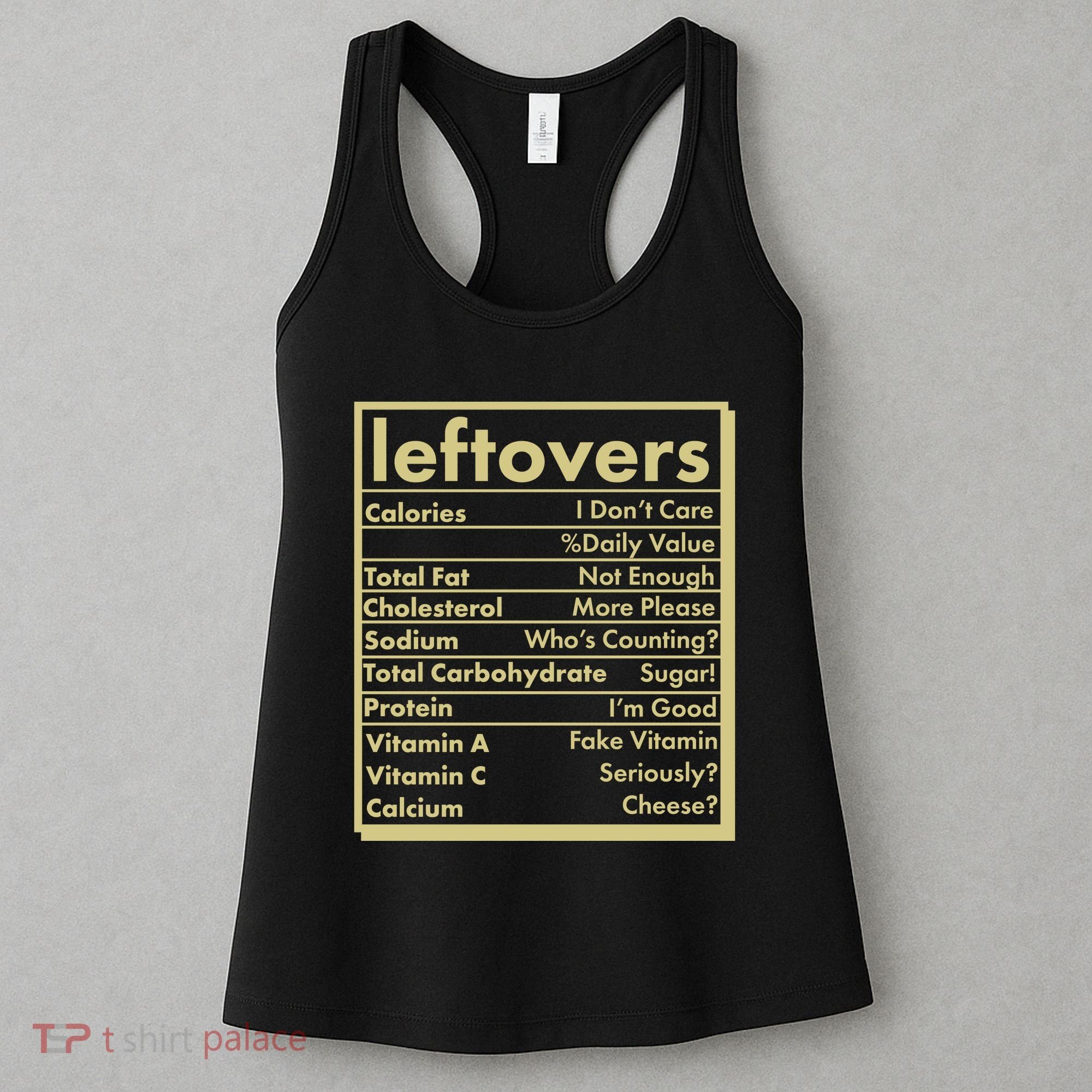 Funny Holiday Leftovers Nutrition Guide Women's Tank Top