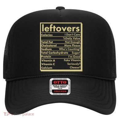 Funny Holiday Leftovers Nutrition Guide Hat