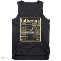 Funny Holiday Leftovers Nutrition Guide Tank Top thumb 0