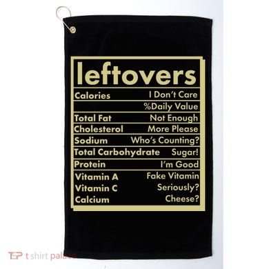 Funny Holiday Leftovers Nutrition Guide Golf Towel