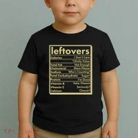 Funny Holiday Leftovers Nutrition Guide Toddler T-Shirt thumb 2