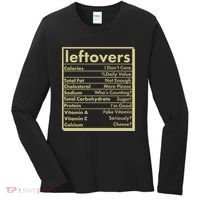 Funny Holiday Leftovers Nutrition Guide Women's Long Sleeve Shirt thumb 0