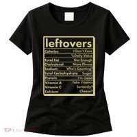 Funny Holiday Leftovers Nutrition Guide Women's T-Shirt thumb 0