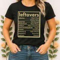 Funny Holiday Leftovers Nutrition Guide Women's T-Shirt thumb 2