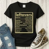 Funny Holiday Leftovers Nutrition Guide Women's T-Shirt thumb 3