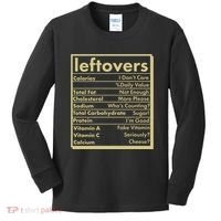 Funny Holiday Leftovers Nutrition Guide Kids Long Sleeve Shirt thumb 0