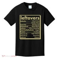 Funny Holiday Leftovers Nutrition Guide Kids T-Shirt thumb 0