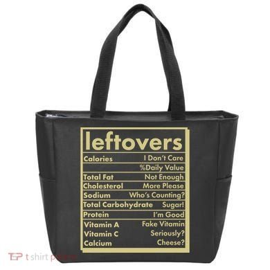 Funny Holiday Leftovers Nutrition Guide Tote Bag