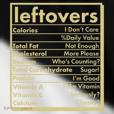 Funny Holiday Leftovers Nutrition Guide Toddler Fine Jersey T-Shirt