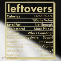 Funny Holiday Leftovers Nutrition Guide Toddler Fine Jersey T-Shirt thumb 2