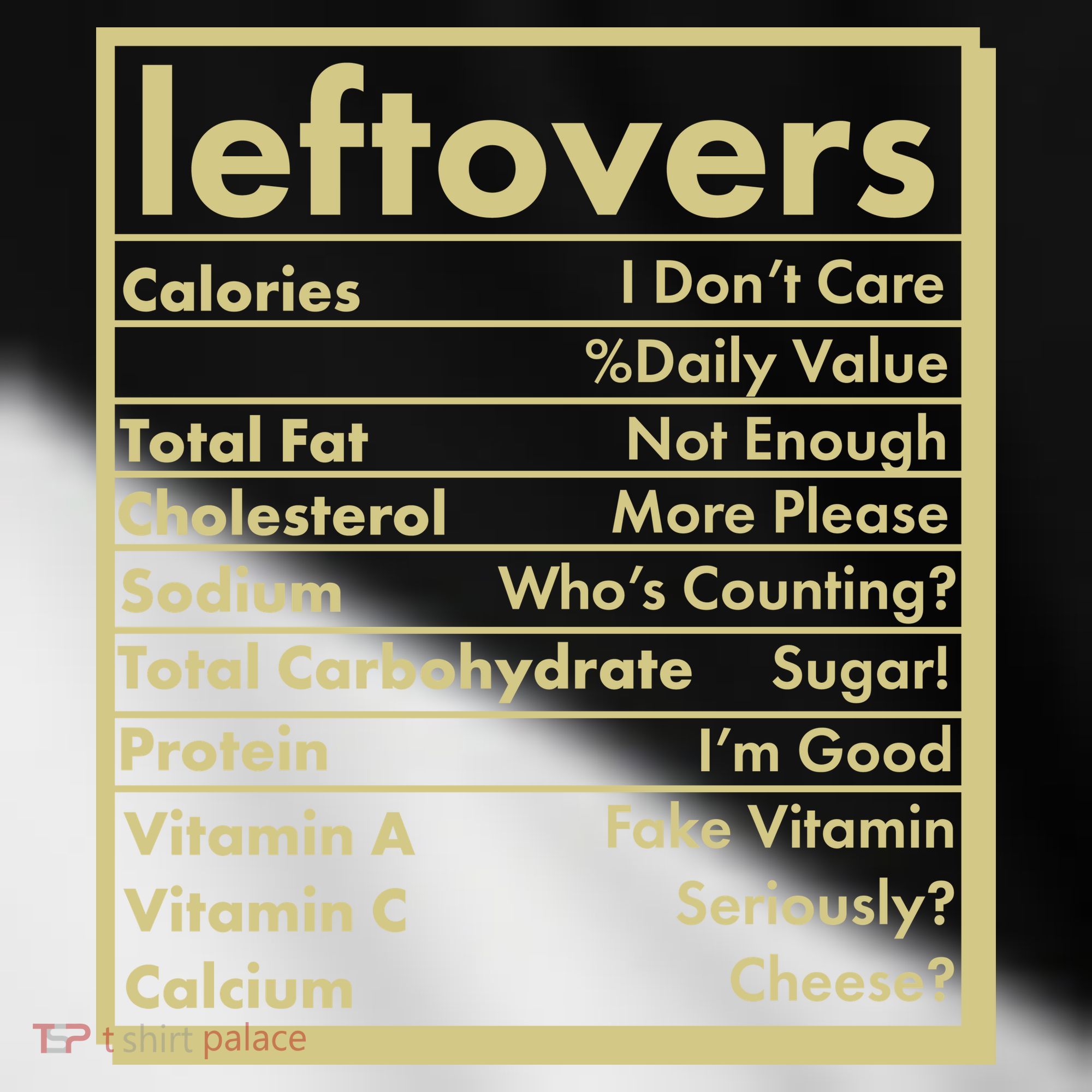 Funny Holiday Leftovers Nutrition Guide Toddler Fine Jersey T-Shirt