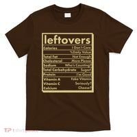 Funny Holiday Leftovers Nutrition Guide T-Shirt thumb 0