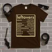 Funny Holiday Leftovers Nutrition Guide T-Shirt thumb 5