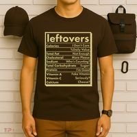 Funny Holiday Leftovers Nutrition Guide T-Shirt thumb 6