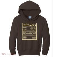 Funny Holiday Leftovers Nutrition Guide Kids Hoodie thumb 0