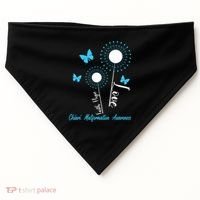 Faith Hope Love Dandelion Chiari Malformation Awareness USA-Made Doggie Bandana thumb 0