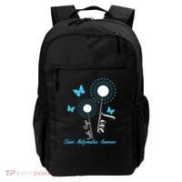 Faith Hope Love Dandelion Chiari Malformation Awareness Backpack thumb 0