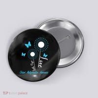 Faith Hope Love Dandelion Chiari Malformation Awareness Button thumb 0