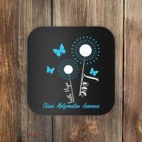Faith Hope Love Dandelion Chiari Malformation Awareness Coaster thumb 0