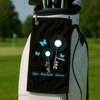 Faith Hope Love Dandelion Chiari Malformation Awareness Golf Towel thumb 2