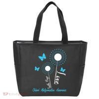 Faith Hope Love Dandelion Chiari Malformation Awareness Tote Bag thumb 0